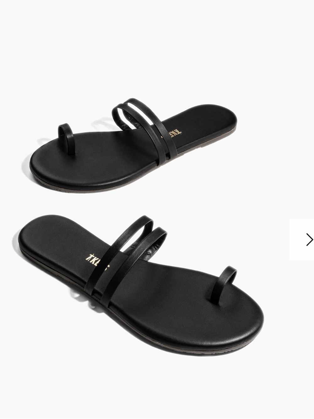 NWOT TKEES Leah Sandals Black